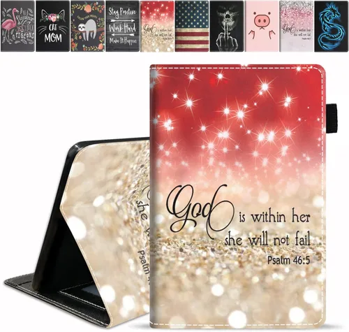Miniatura 10 de Funda para tableta Amazon Fire HD 10/Fire HD 10 Plus (11ª generación, versión 2021), con cita inspiradora de «Be a Flamingo in a Flock», funda