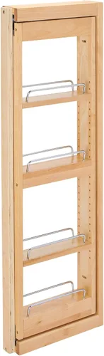 Miniatura 14 de Rev-A-Shelf Organizador de pared extraíble para armario de cocina, organizador de despensa deslizante con cierre suave en varios tamaños, madera
