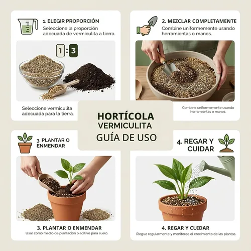 Miniatura 5 de Sukh Vermiculita orgánica de 14.6 onzas para plantas de jardinería, enmiendas finas para suelos hortícolas, aditivo a granel, perfecto en maceta