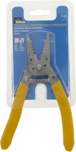 Miniatura 10 de IDEAL Electrical 45-221 Reflex Super T-Stripper pelacables, acero inoxidable, 8-16 AWG sólido, 10-18 AWG trenzado