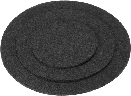 Miniatura 8 de PATIKIL Posavasos para plantas, (8, 10, 12 pulgadas), paquete de 6 alfombrillas reversibles redondas de fieltro para macetas, tapete absorbente