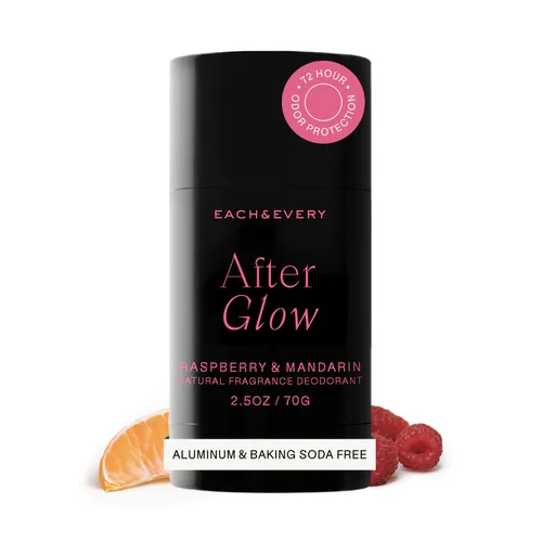 Each & Every Desodorante sin aluminio para mujeres y hombres, desodorante natural para pieles sensibles, verificado por EWG, limpio, sin bicarbonato