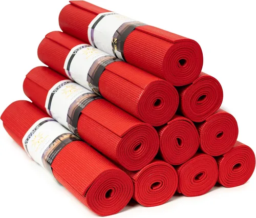 Miniatura 21 de Voyage - Tapete de yoga a granel, paquete de 10, 72 x 24 pulgadas, esterillas de yoga profesionales para estudio y gimnasio, 0.197 in de grosor