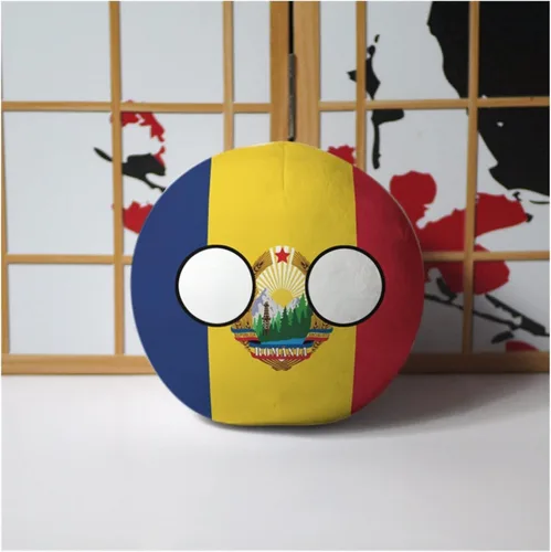 Miniatura 53 de Polandball Countryballs Muñeco de peluche Ucrania España Hungría Portugal Rumanía Grecia Austria México Polonia Ball (15,3.8 pulgadas)