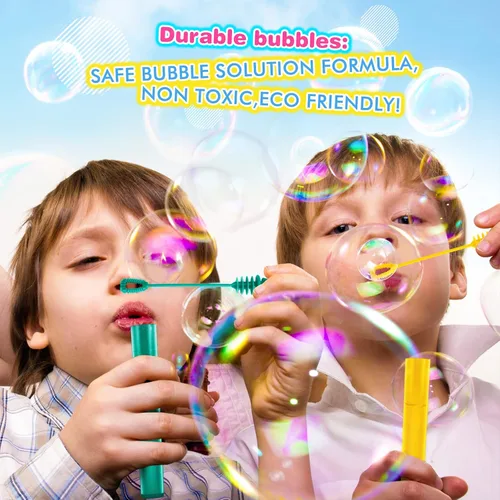 Miniatura 5 de 300 piezas de varitas para burbujas mini, surtido de juguetes para regalos de fiesta de burbujas para niños, juguetes temáticos para cumpleaños