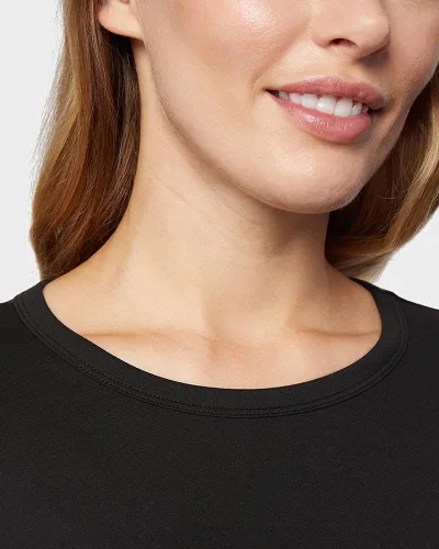 Miniatura 3 de 32 Degrees Heat - Camiseta de manga larga con cuello redondo y cuello redondo para mujer