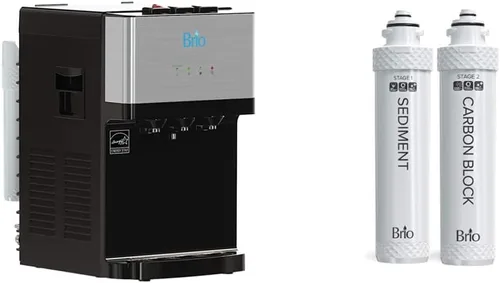 CLCTPOU520UVF2 Brio Dispensador de agua autolimpiante para encimeras sin botella con filtración, agua fría caliente y temperatura ambiente.