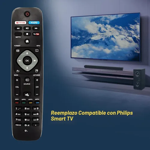 Miniatura 6 de NH500UP - Nuevo control remoto reemplazado compatible con PHILIPS TV 55PFL5601/F7 55PFL5901 55PFL5901/F7 55PFL6900 55PFL6900/F7 65PFL8900