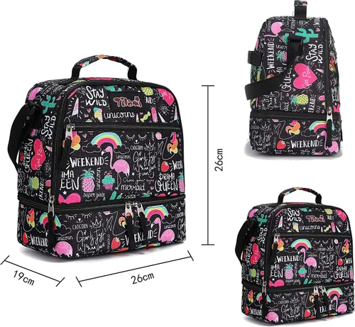 Miniatura 8 de Tilami Mochila con ruedas, mochila para laptop de 19 pulgadas con ruedas y lonchera