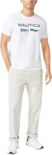 Miniatura 2 de Nautica Camiseta estampada con logotipo y bandera de señal para hombre