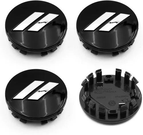 Miniatura 12 de 6CZ27DX8AA - Tapacubos de plástico para rueda de automóvil, 4 unidades, 2.480 in, 2.5 pulgadas, 6CZ27DX8AA (negro mate y rojo)