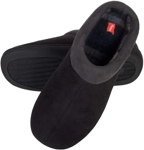 Miniatura 4 de Hanes Mens Memory Foam Indoor Outdoor Microsuede Clog Slipper Shoe With Fresh Iq