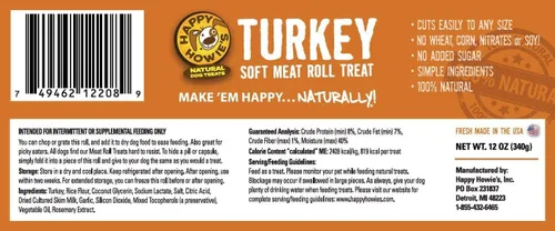 Miniatura 8 de Happy Howie's Rollo de Carne Suave para Premios – Rollos de Comida Suave para Perros, Ingredientes Naturales, para Todos los Perros, Hecho