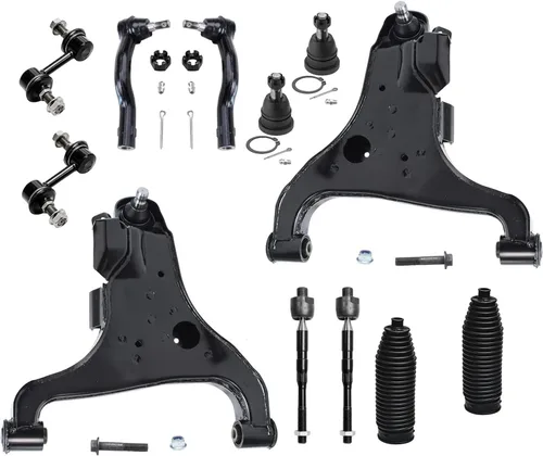 Miniatura 110 de Detroit Axle - Kit de suspensión delantera de 12 piezas para Mercury Grand Marquis Ford Crown Victoria Town Car 2003-2011, 2 brazos de control