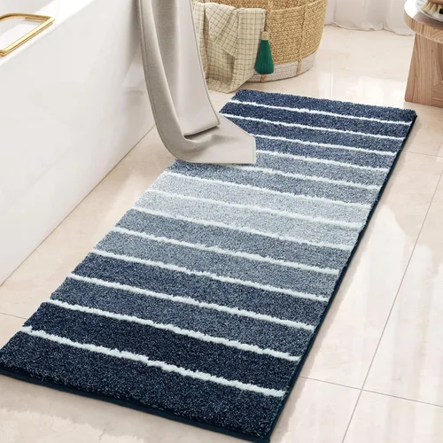 Miniatura 9 de Alfombra de baño antideslizante, extra suave y absorbente, lavable a máquina, tapetes de baño para suelo de baño, bañera y ducha, 18 x 24 pulgadas