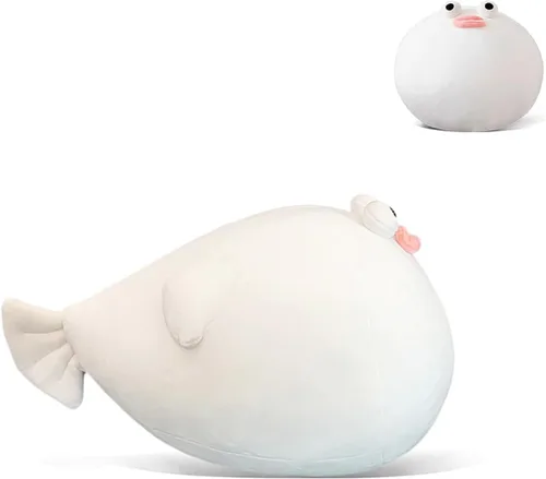 Goylmc Almohada de Peluche de Pez Globo - 15.7 pulgadas Peluche de Animal Relleno de Pez Globo - Cumpleaños para Niñas Niños Adultos
