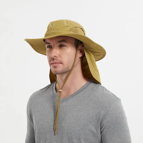 Miniatura 2 de Jemez Wide Brim Boonie Hat with Neck Flap UPF 50+ Sun Protection Breathable Safari Bucket Hat for Fishing Hiking