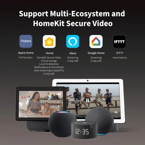 Miniatura 5 de Aqara Video Doorbell G4 (Timbre incluido), cámara de timbre de video HomeKit Secure Video de 1080p FHD, reconocimiento facial local
