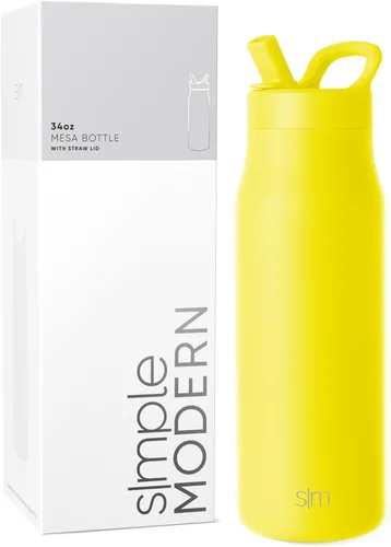 Miniatura 11 de Simple Modern Botella de agua con tapa de pajilla Termo de acero inoxidable aislado Botellas de agua reutilizables para viajes para gimnasio