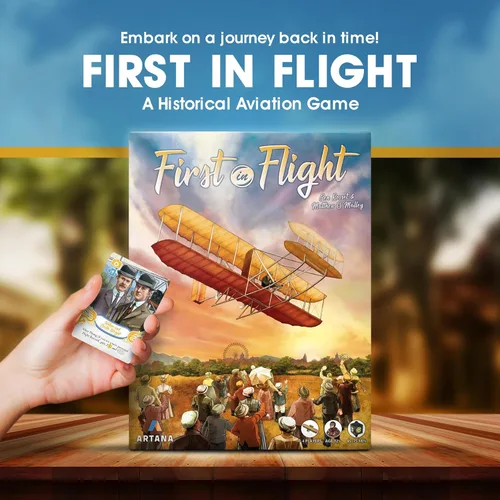 Miniatura 2 de First In Flight: Juego de mesa ganador del premio MENSA sobre aviación histórica, juego de mesa de estrategia para adolescentes, adultos y jugadores