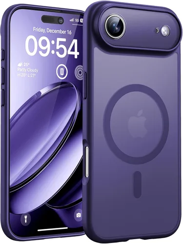 Miniatura 176 de TOCOL Funda magnética 3 en 1 para iPhone 14 Pro, mejorada [protección completa de cámara] con 2 protectores de pantalla, funda de grado militar Azul