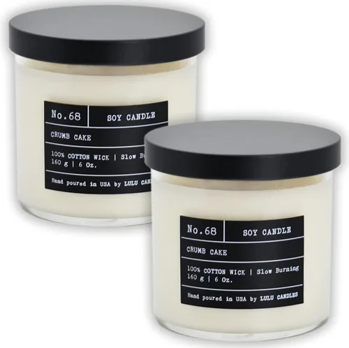 Miniatura 64 de Lulu Candles Sweet Pea, Jasmine & Apple Vela perfumada en tarro de soja de lujo Vertida a mano en los Estados Unidos Altamente perfumada