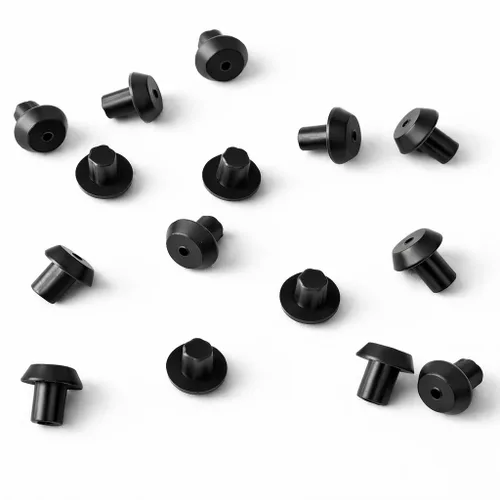 Miniatura 5 de Paquete de 16 patas de goma WB2K101 para estufa de gas de repuesto compatibles con G-E Ken-More, rejas de quemador de estufa de gas de 1/4 pulgadas