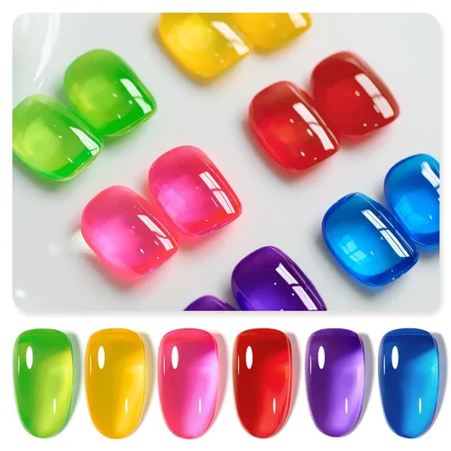 Miniatura 21 de GAOY Berry Collection - Esmalte de uñas en gel, color rosa intenso, borgoña, rojo, cereza y magenta, kit de esmalte de uñas para manicura de salón
