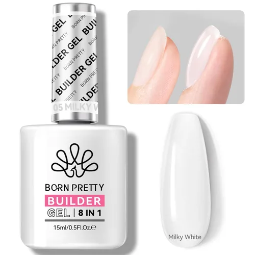 Miniatura 14 de BORN PRETTY Gel constructor para uñas, Gel de extensión de 8 en 1, fortalecedor, Gel constructor duro, Gel base de uñas, Gel de cobertura, Gel Gel
