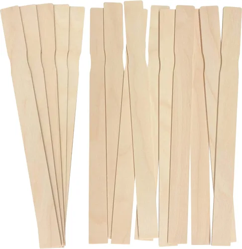 Miniatura 9 de Paquete de 5 palitos de pintura, palitos de madera para manualidades, palitos de pintura de 12 pulgadas para mezclar epoxi y resina, agitadores