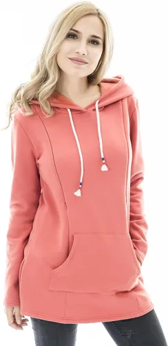 Miniatura 78 de Bearsland - Sudadera de lactancia y maternidad para mujer, con bolsillos y capucha