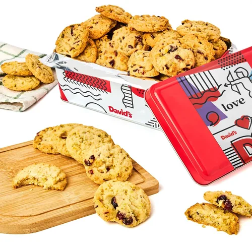 Miniatura 12 de David's Cookies Galletas de pistacho y arándano – Galletas gourmet de panadería con nueces, golosina dulce, caja de regalo para Pascua, Día