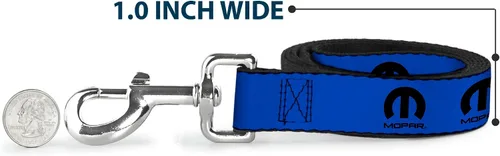 Miniatura 5 de Mopar Pet Leash, Dog Leash, Mopar Logo Repeat Blue Black, 4 Feet Long 1.0 Inch Wide