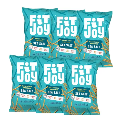 Miniatura 12 de FitJoy Tangy Dijon - Pretzels de mostaza (paquete de 6, 4.5 onzas) – Snacks sin lácteos, nueces y gluten – Raíz de yuca y harina de garbanzos sin