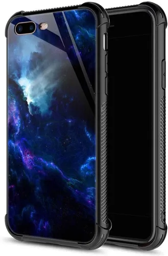 Miniatura 15 de Carcasa para iPhone 8 Plus, 9H de cristal templado para iPhone 7 Plus, para hombres y niños, diseño de patrón fresco a prueba de golpes