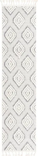 Miniatura 17 de Unique Loom Cherokee Collection Gatlinburg - Alfombra rectangular de 2 x 3 pies 1 pulgada, color blanco y negro