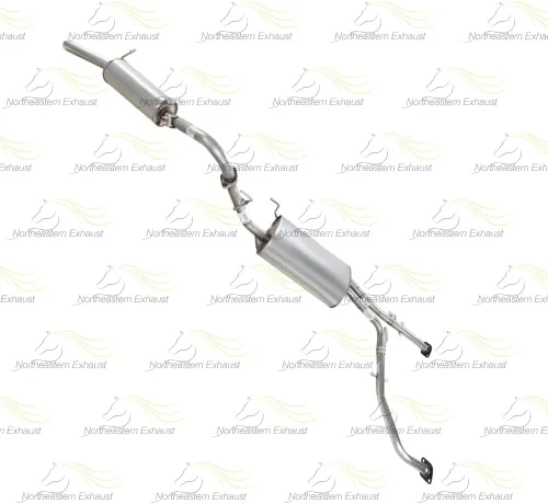 Miniatura 4 de Northeastern Exhaust Conjunto de silenciador central de acero inoxidable y kit de silenciador trasero compatible con Infiniti QX4 2001-2003