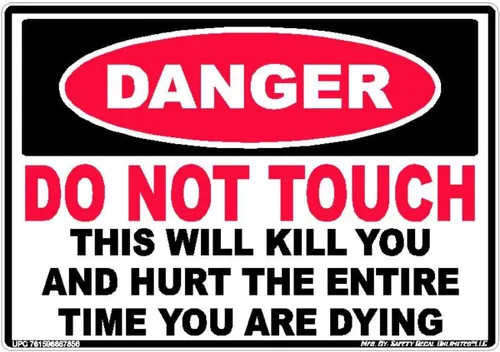 Miniatura 8 de Pegatina Danger Do Not Touch This Kills Safety Decal Unlimited Advertencia eléctrica Hecho en Texas 3.5 x 5