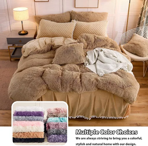 Miniatura 7 de LIFEREVO Paquete de 2 fundas de almohada de pelo sintético, serie de lujo, súper suave, con cierre de cremallera para decoración del hogar, sofá