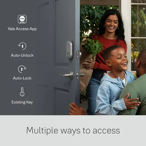 Miniatura 4 de Yale Approach Smart Wi-Fi Deadbolt Retrofit Smart Lock, llaves virtuales ilimitadas, control remoto de aplicaciones, entrada sin llave