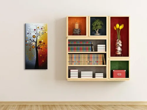 Miniatura 3 de Wieco Art Pintura al óleo floral grande sobre lienzo, arte de pared listo para colgar para sala de estar, dormitorio, decoración del hogar, moderno