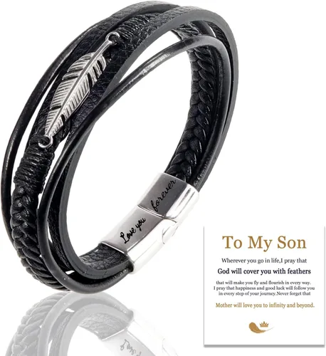 Miniatura 49 de Pulsera de cuero para hombre (mahua/matikou/yuanquan/8 Infinity)