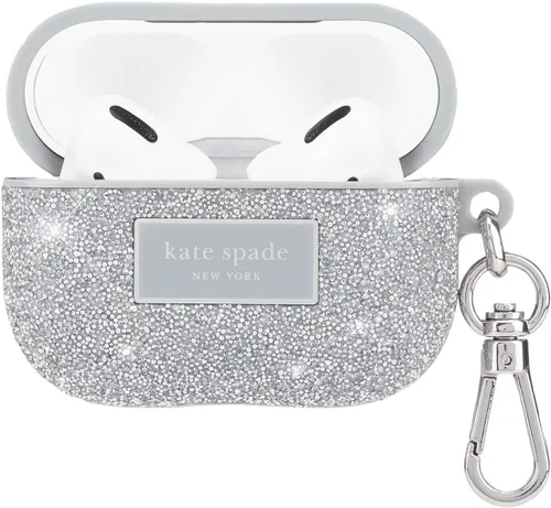 Miniatura 9 de Kate Spade New York Estuche Protector para AirPods Pro con Anillo para Llavero - Flowerbed Blue, Compatible con AirPods Pro de 2ª / 1ª