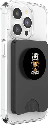Miniatura 4 de El Mejor Papa Del Mundo PopSockets PopWallet for MagSafe