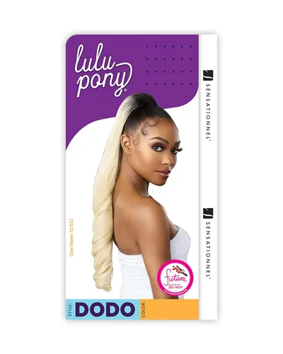 Miniatura 4 de Sensationnel Lulu - Cola de caballo con cordón – Dodo sintético de alto calor Yaki Cola de caballo o arriba Do Hair peluca (2 marrón oscuro)