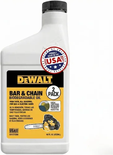 Miniatura 15 de DEWALT – Aceite biodegradable para barra y cadena – Verde, ecológico, no tóxico, lubricante profesional para motosierra – Aceite ultralimpio