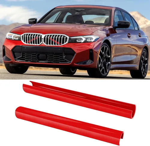 Miniatura 15 de Jaronx Compatible con Cubierta de Soporte en V de BMW, Insertos de Parrilla Frontal Cubiertas de Moldura de Soporte en V Compatibles con BMW