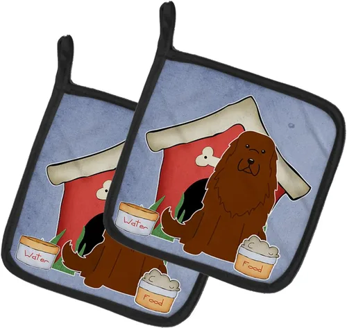 Miniatura 35 de Caroline's Treasures BB2894PTHD Dog House Collection Chow Chow Chow - Par de soportes para ollas, 7.5HX7.5W, multicolor 4-Azul