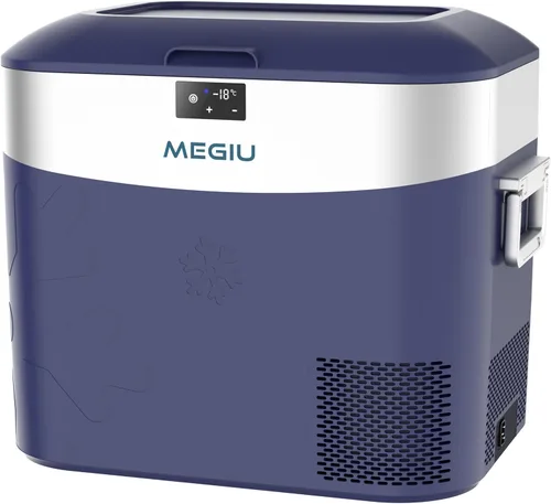 Miniatura 10 de Megiu Refrigerador portátil de 12 voltios para auto, congelador de 13.5 cuartos (12.8 litros), enfriador con compresor 12V/24V CC 110～240 voltios CA
