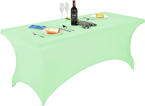 Miniatura 126 de FORLIFE - Funda de mesa de elastano, mantel ajustado de 4 pies para mesas rectangulares, funda elástica para patio, universal para bodas, banquetes